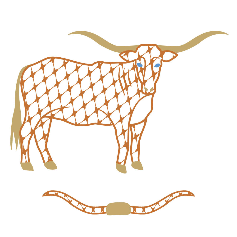 Chic Longhorn for Print