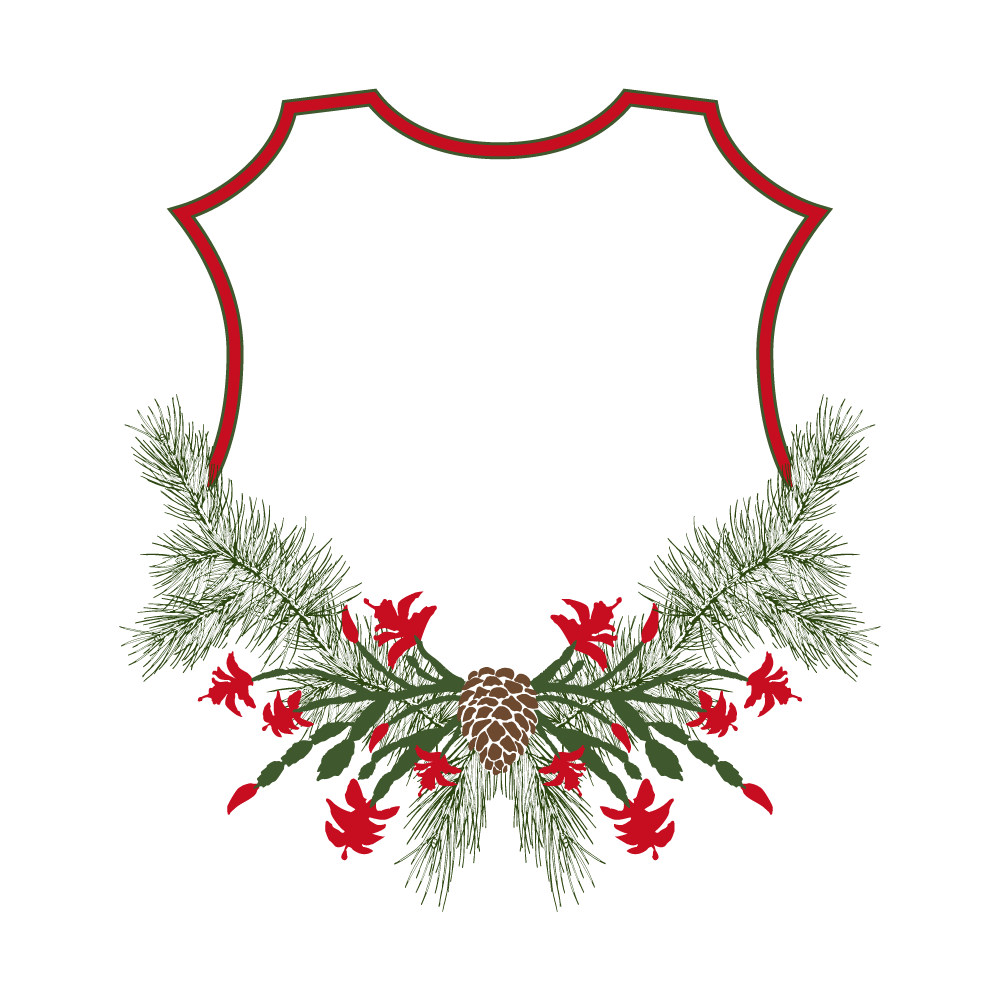 Christmas Cactus Crest for Print