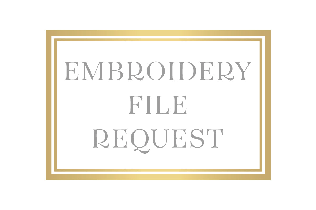 2-Letter Embroidery File Request
