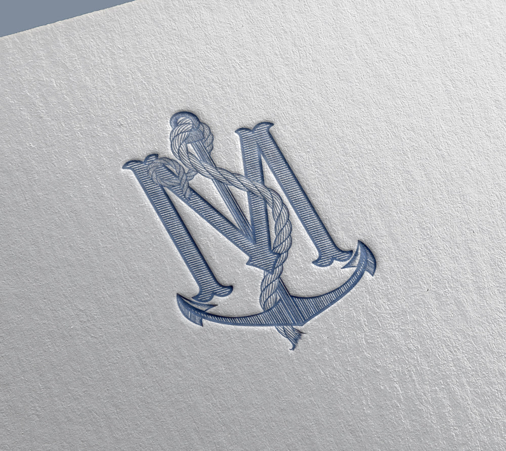 Single Nautical Font for Print