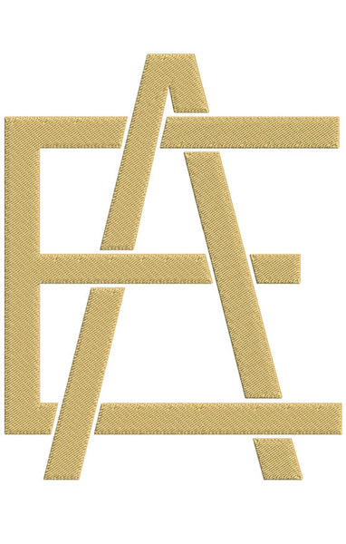 Monogram Block AE for Embroidery – Shuler Studio