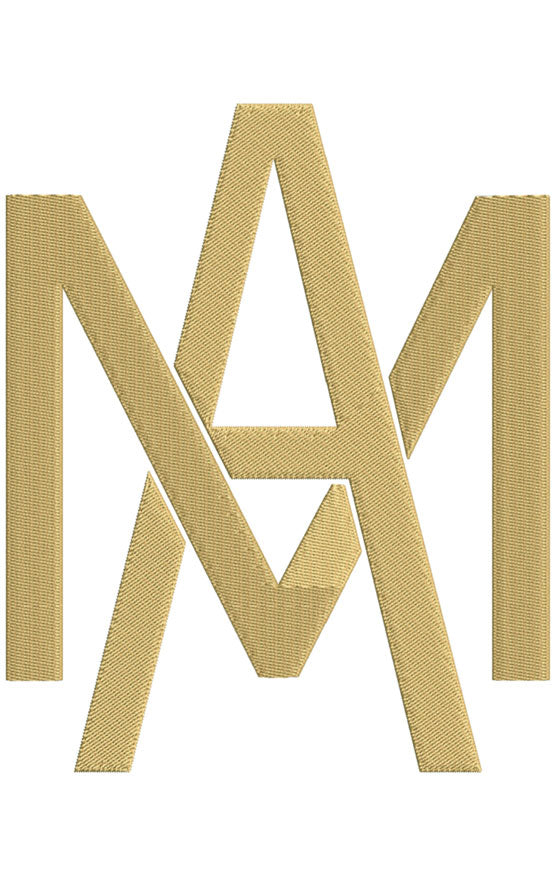 Monogram Block AM for Embroidery