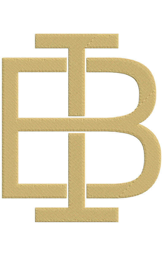 Monogram Block BI for Embroidery