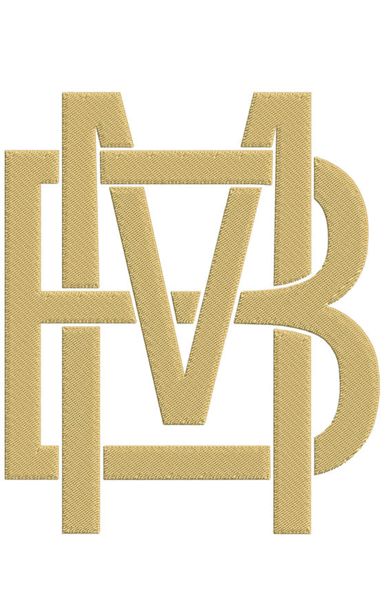 Monogram Block BM for Embroidery