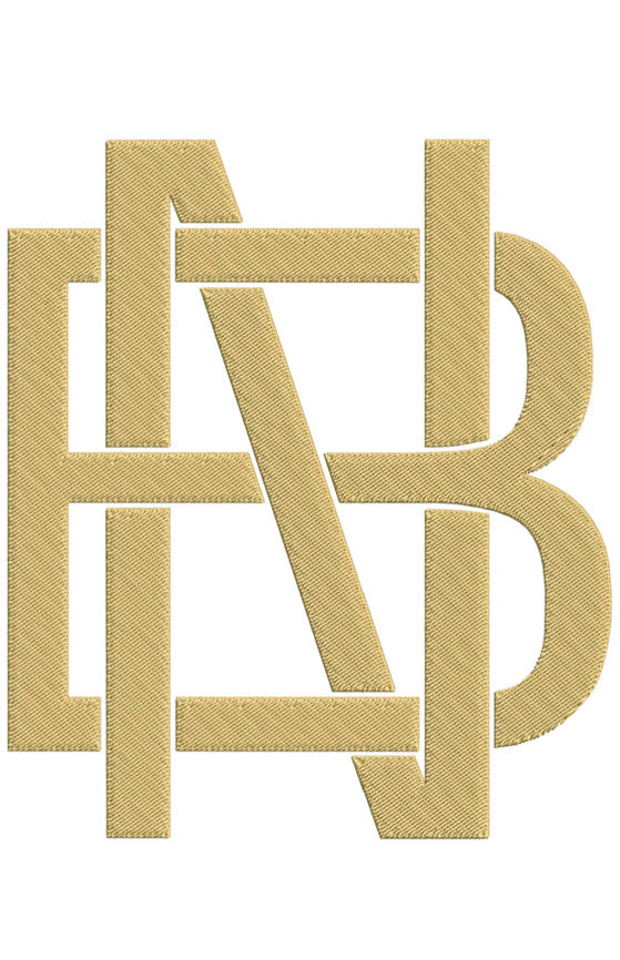 Monogram Block BN for Embroidery