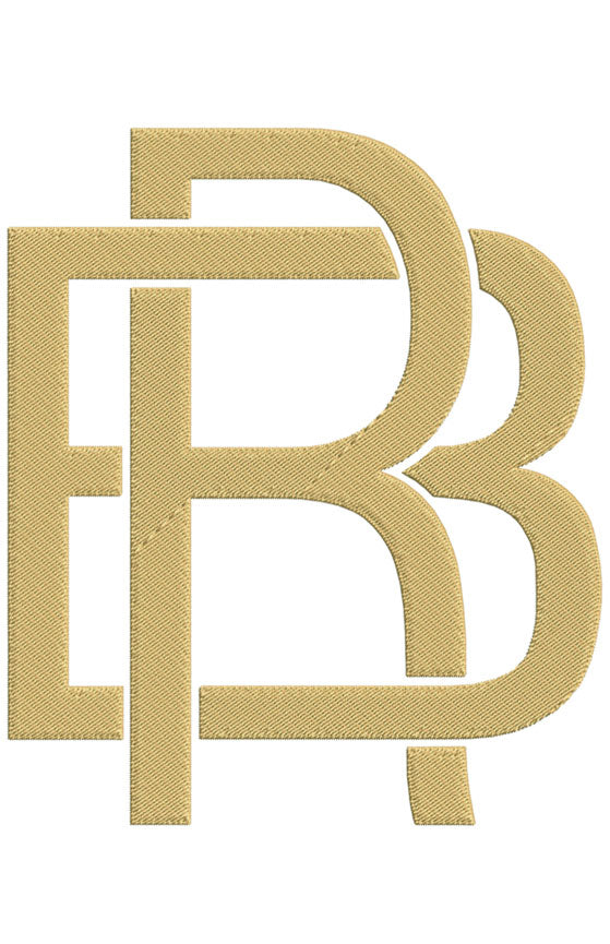 Monogram Block BR for Embroidery