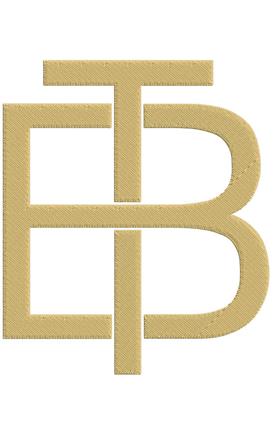 Monogram Block BT for Embroidery