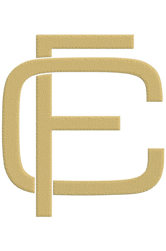 Monogram Block CF for Embroidery