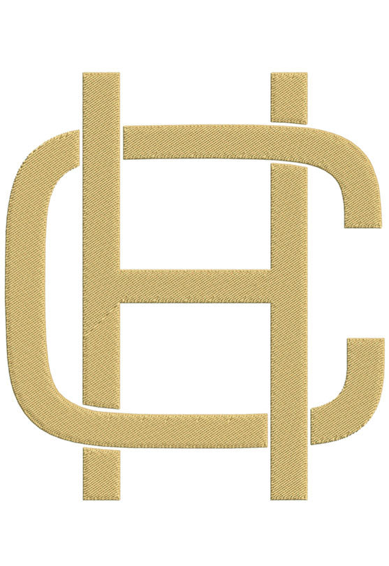Monogram Block CH for Embroidery