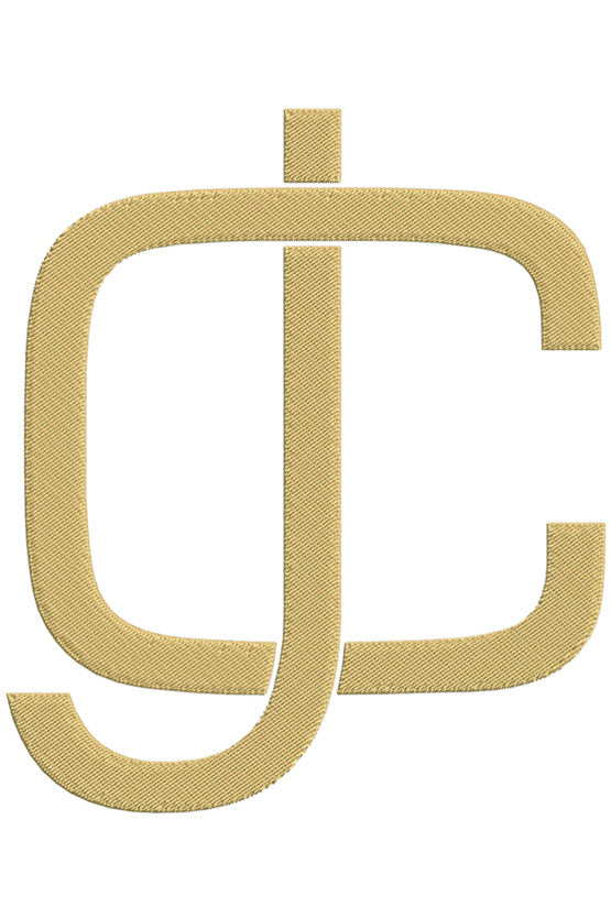 Monogram Block CJ for Embroidery