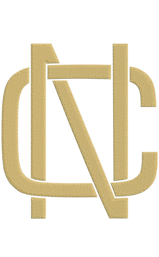 Monogram Block CN for Embroidery