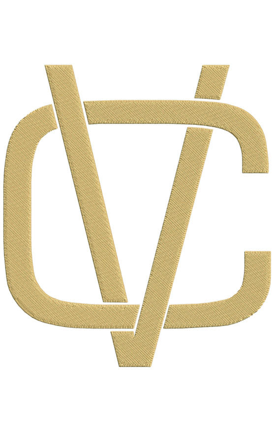 Monogram Block CV for Embroidery