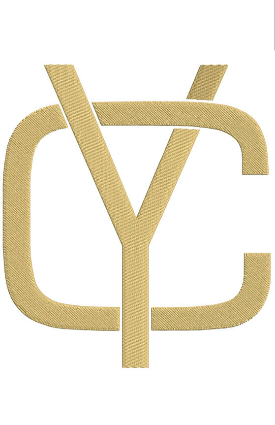 Monogram Block CY for Embroidery