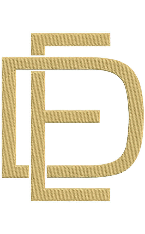 Monogram Block DE for Embroidery