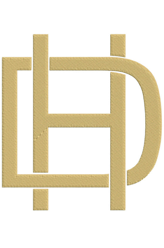 Monogram Block DH for Embroidery