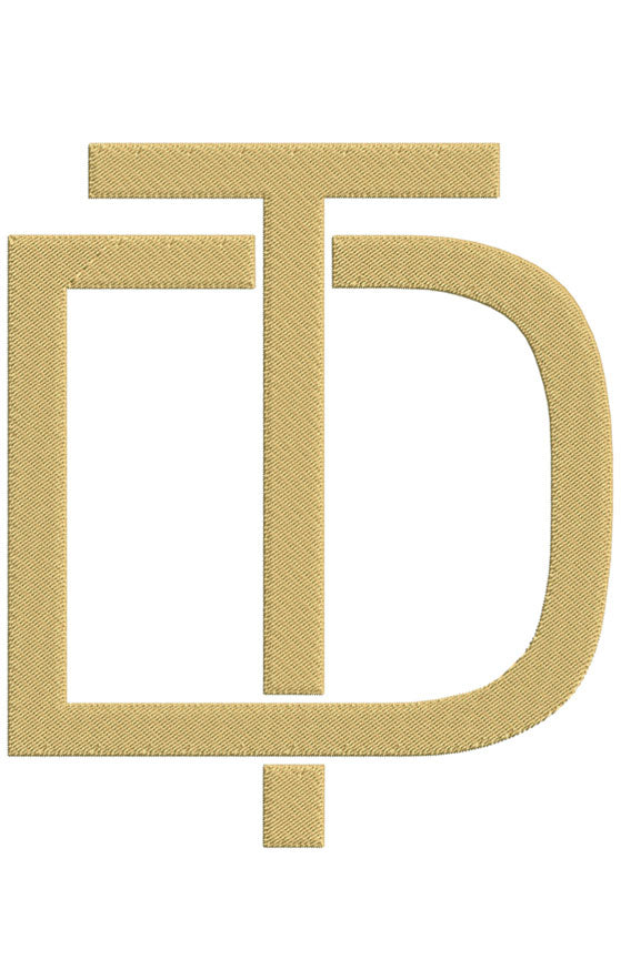 Monogram Block DT for Embroidery