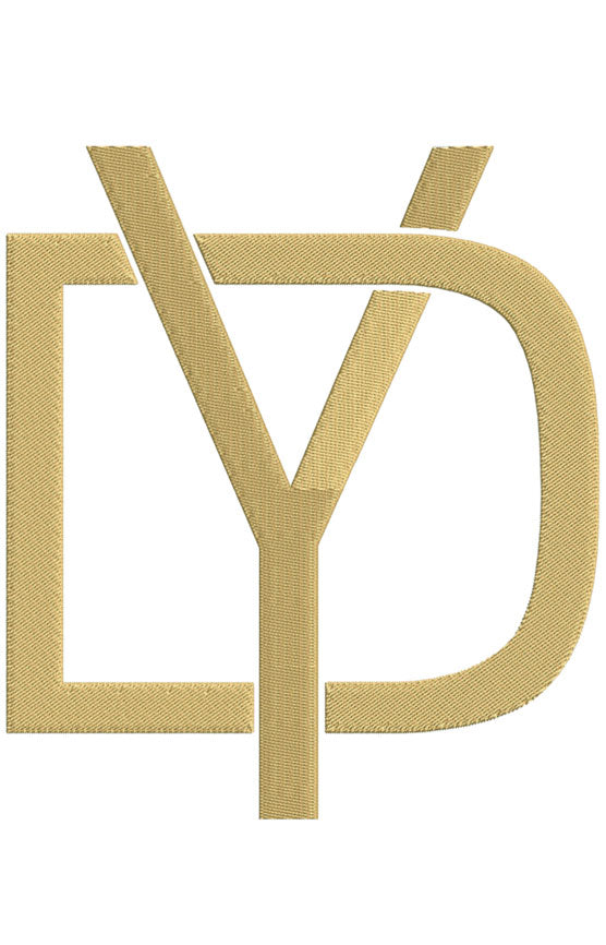 Monogram Block DY for Embroidery