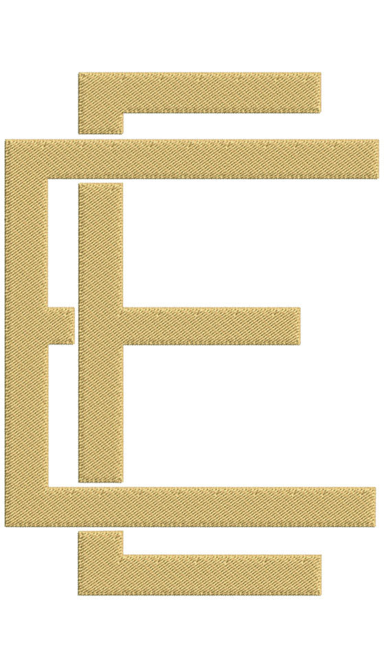 Monogram Block EE for Embroidery