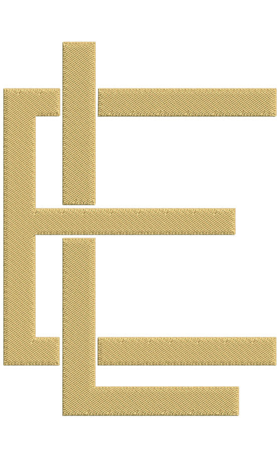 Monogram Block EL for Embroidery
