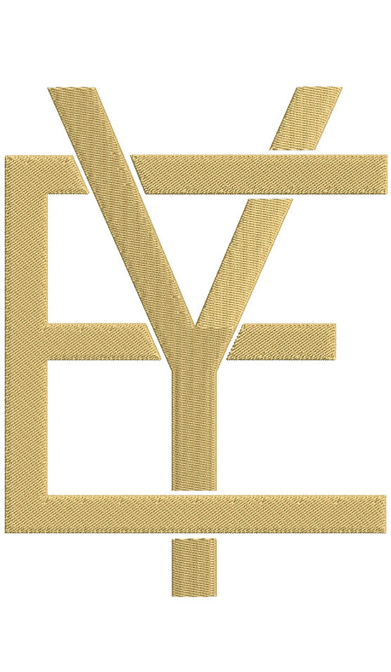 Monogram Block EY for Embroidery