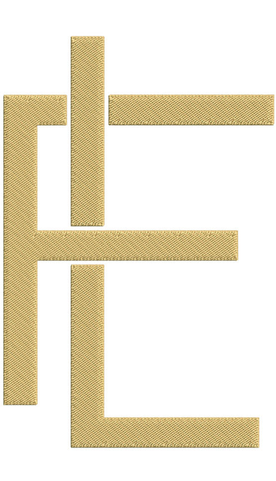Monogram Block FL for Embroidery