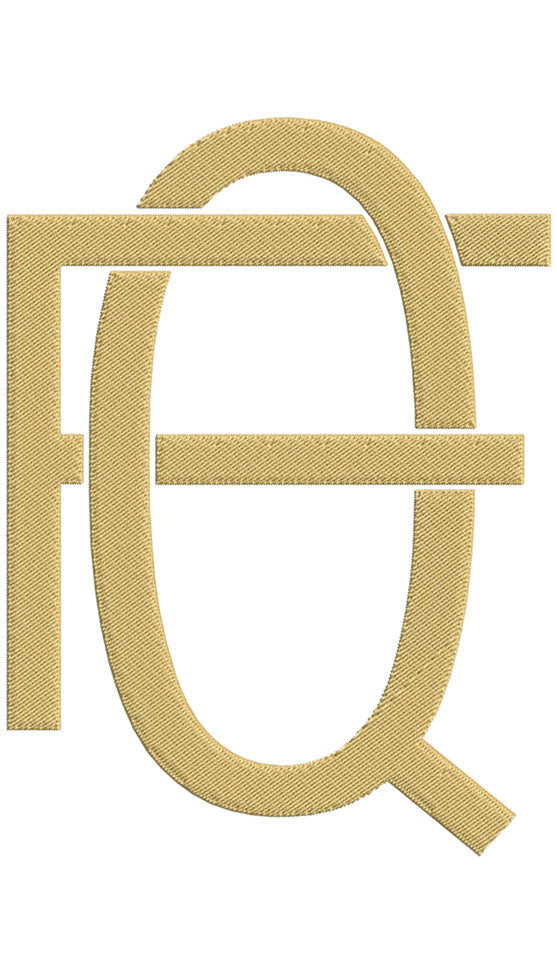 Monogram Block FQ for Embroidery