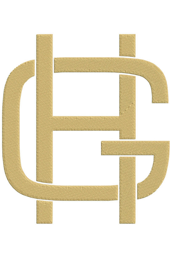 Monogram Block GH for Embroidery