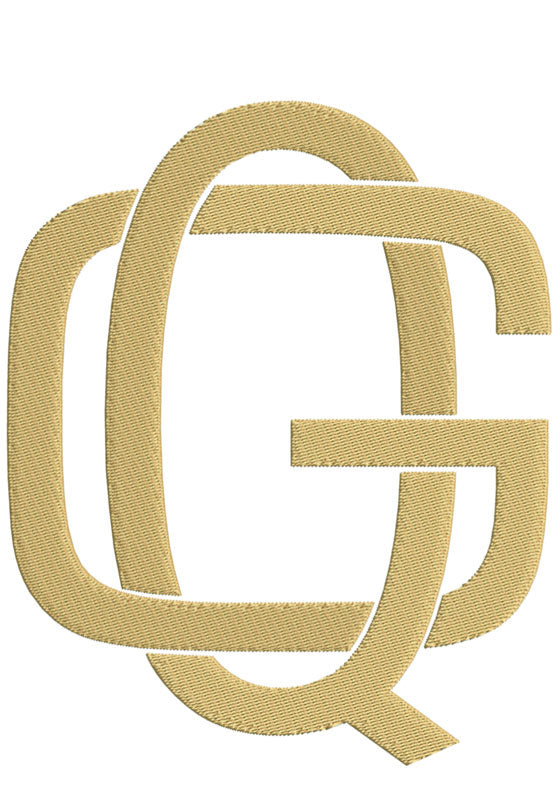 Monogram Block GQ for Embroidery