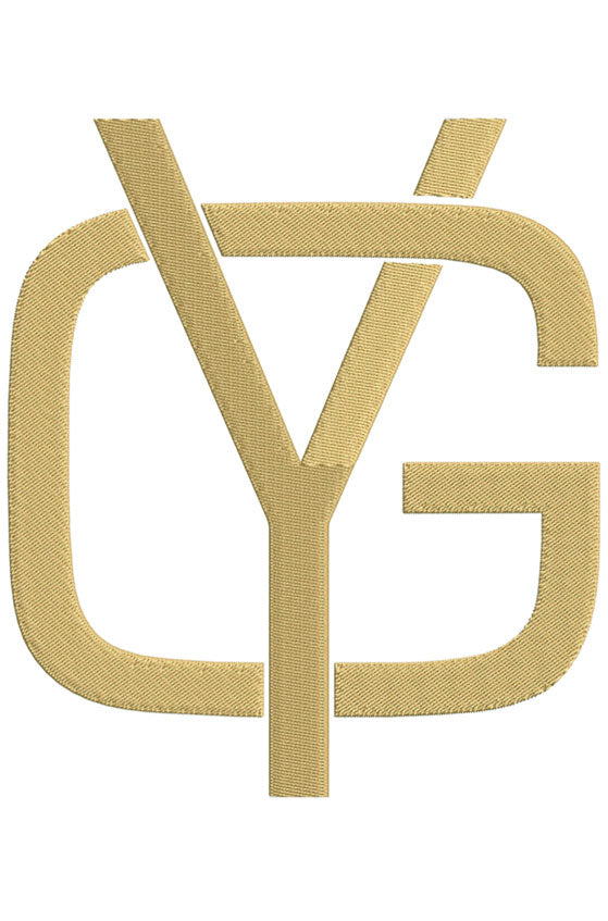 Monogram Block GY for Embroidery