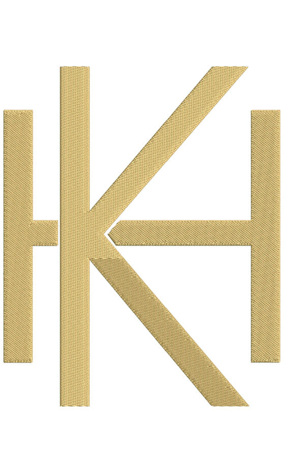 Monogram Block HK for Embroidery