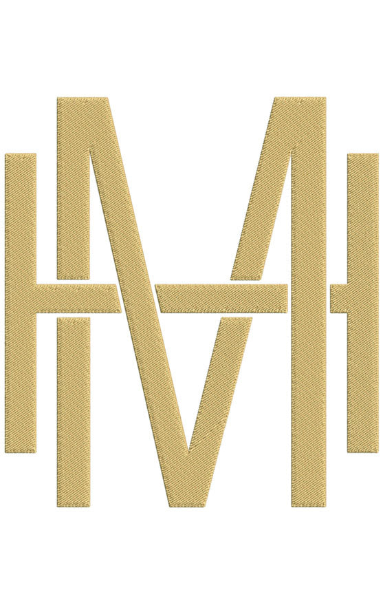 Monogram Block HM for Embroidery