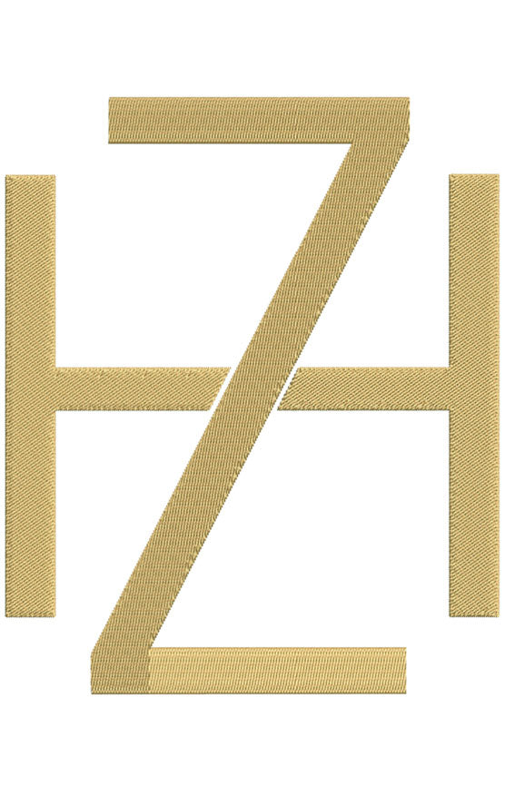 Monogram Block HZ for Embroidery