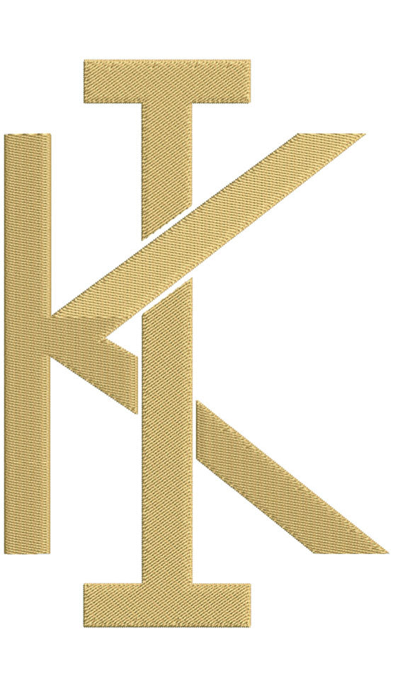Monogram Block IK for Embroidery