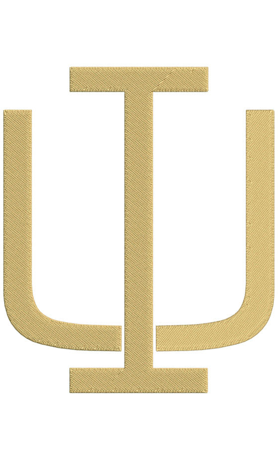 Monogram Block IU for Embroidery
