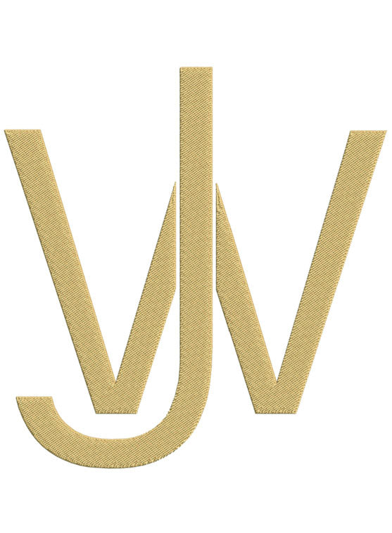 Monogram Block JW for Embroidery