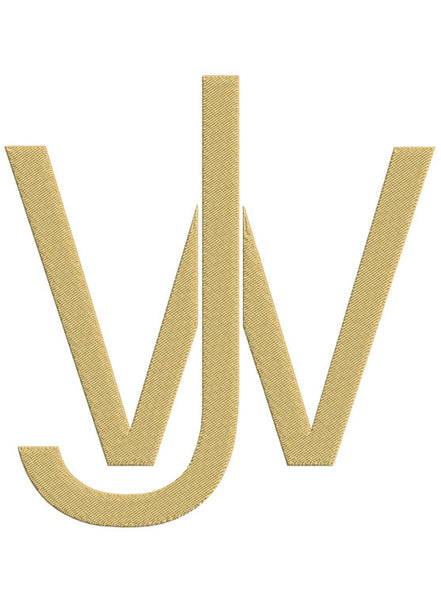 Monogram Block JW for Embroidery – Shuler Studio