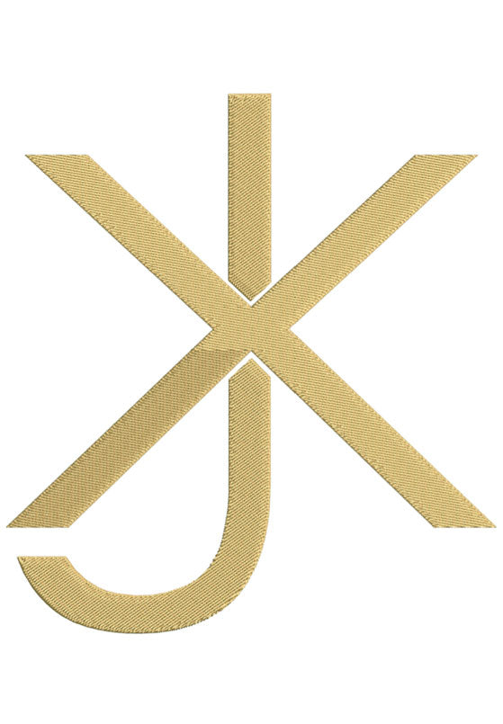 Monogram Block JX for Embroidery