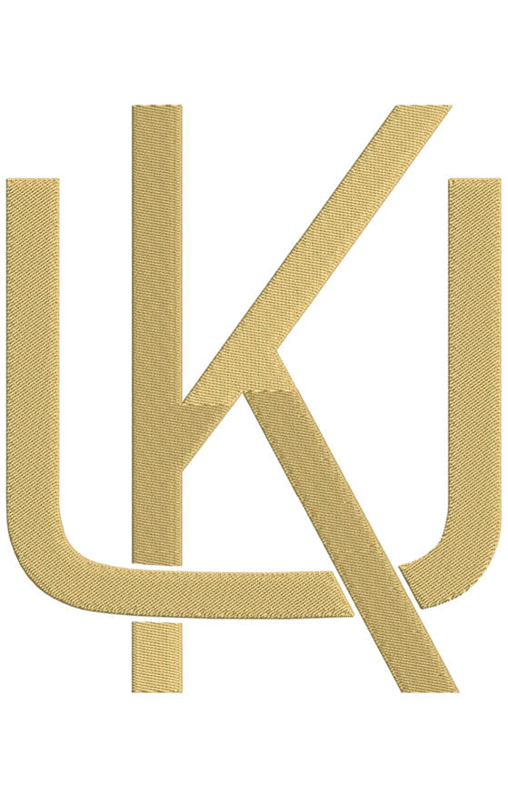 Monogram Block KU for Embroidery