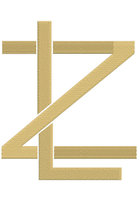 Monogram Block LZ for Embroidery