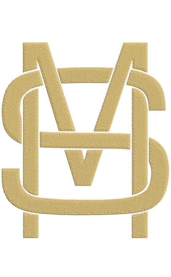 Monogram Block MS for Embroidery