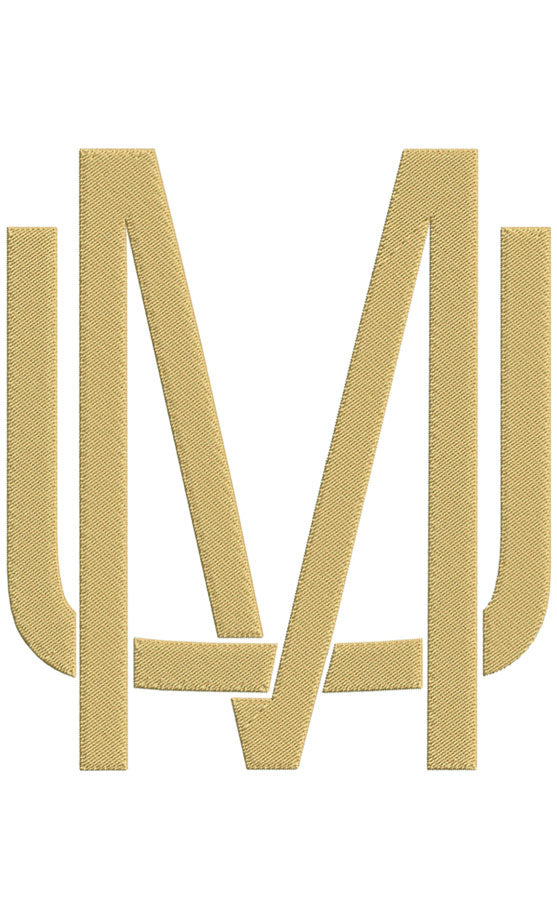 Monogram Block MM for Embroidery – Shuler Studio