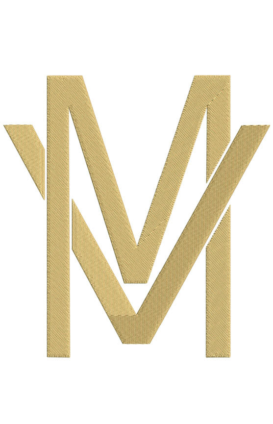 Monogram Block MV for Embroidery