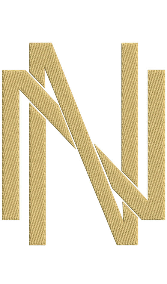 Monogram Block NN for Embroidery