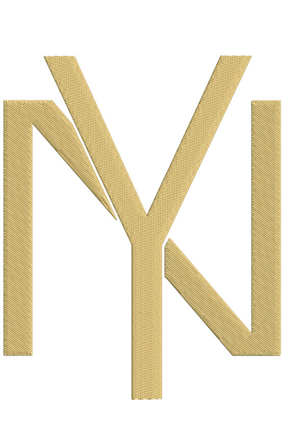 Monogram Block NY for Embroidery