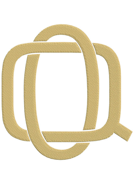 Monogram Block OQ for Embroidery