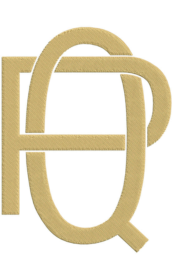 Monogram Block PQ for Embroidery