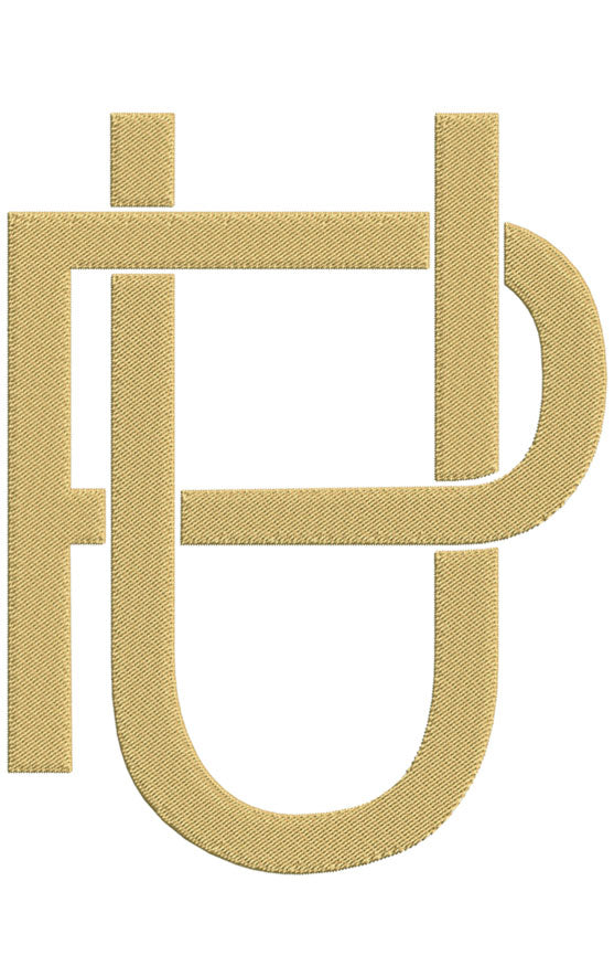 Monogram Block PU for Embroidery