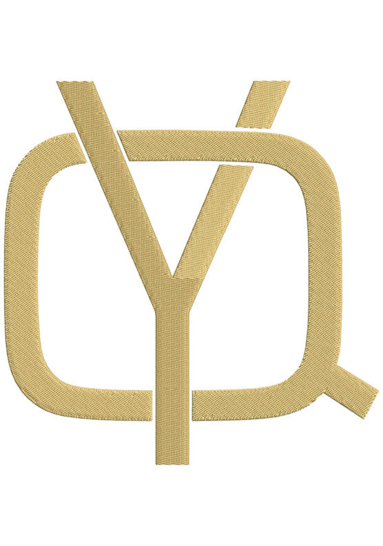 Monogram Block QY for Embroidery