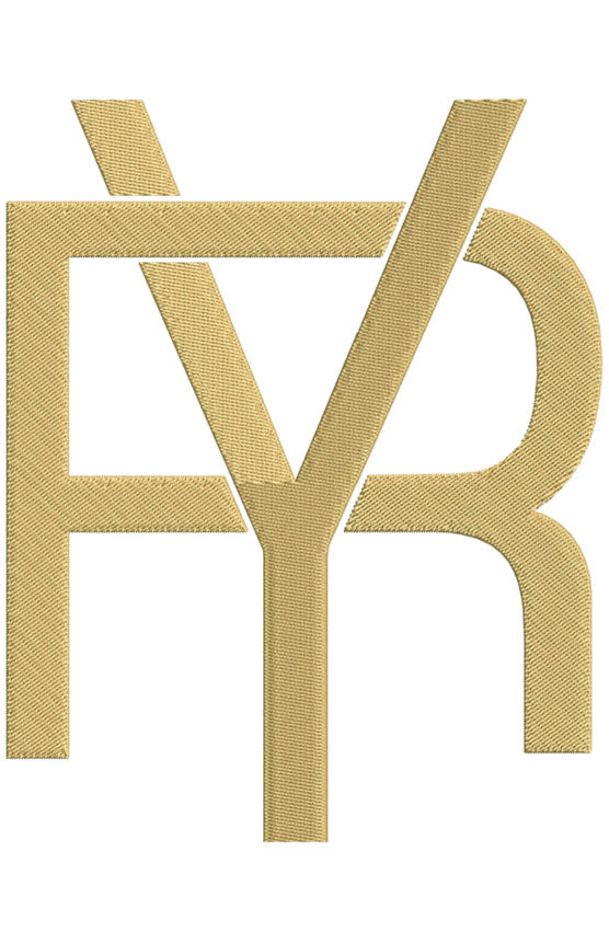 Monogram Block RY for Embroidery