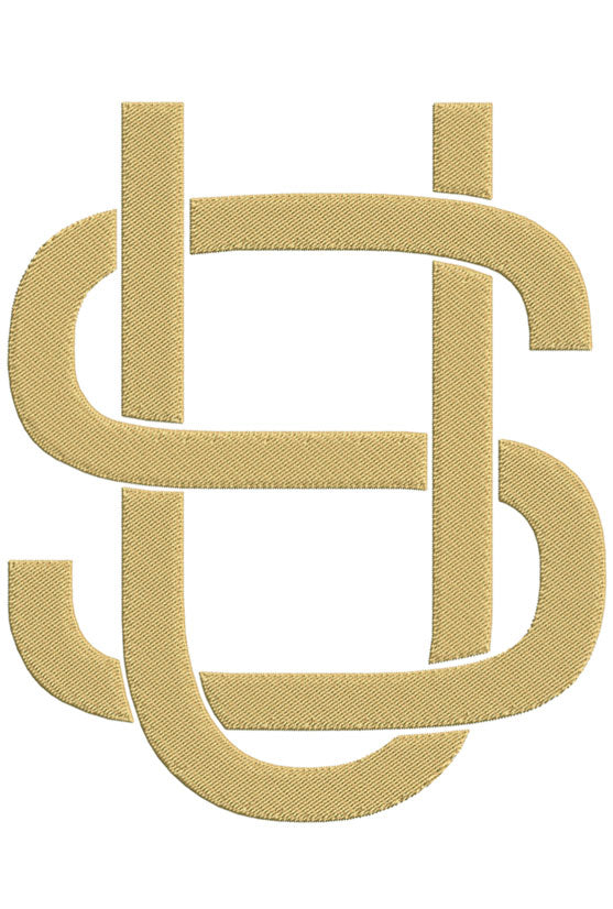 Monogram Block SU for Embroidery